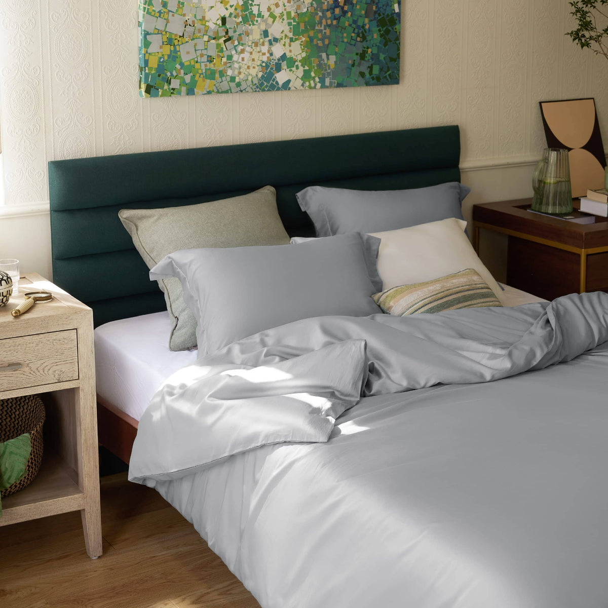 Breathable Lyocell Cotton Duvet Cover Set