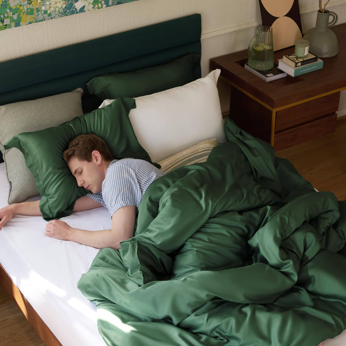 Breathable Lyocell Cotton Duvet Cover Set