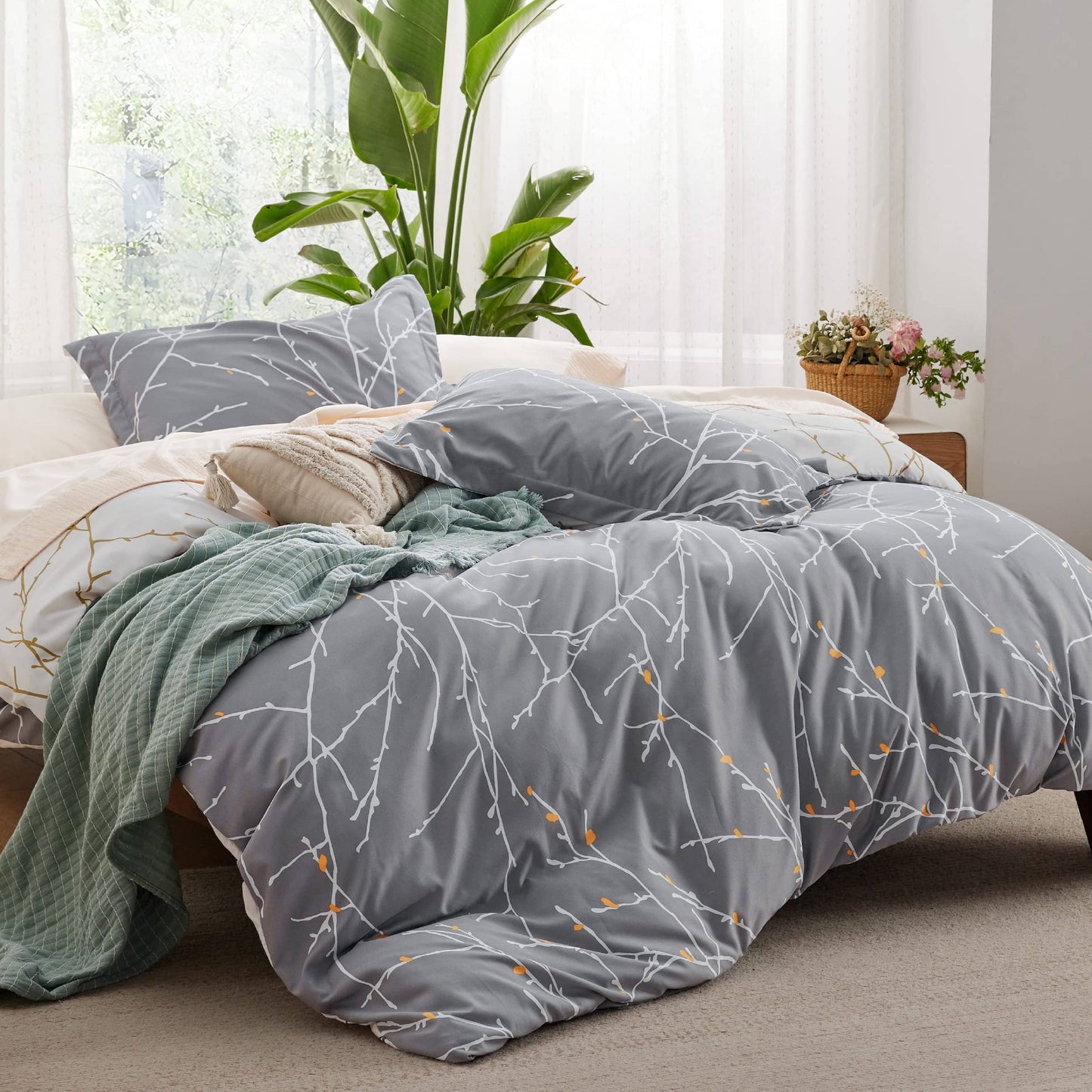 Microfiber Duvet Cover Set Twin