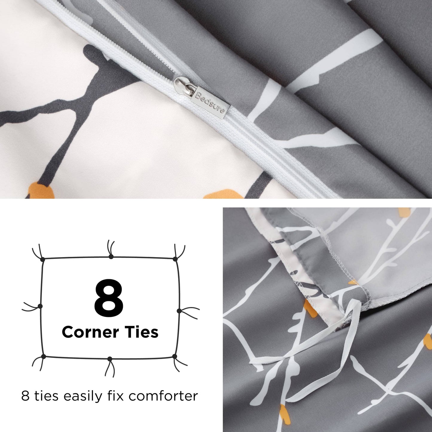Microfiber Duvet Cover Set Twin