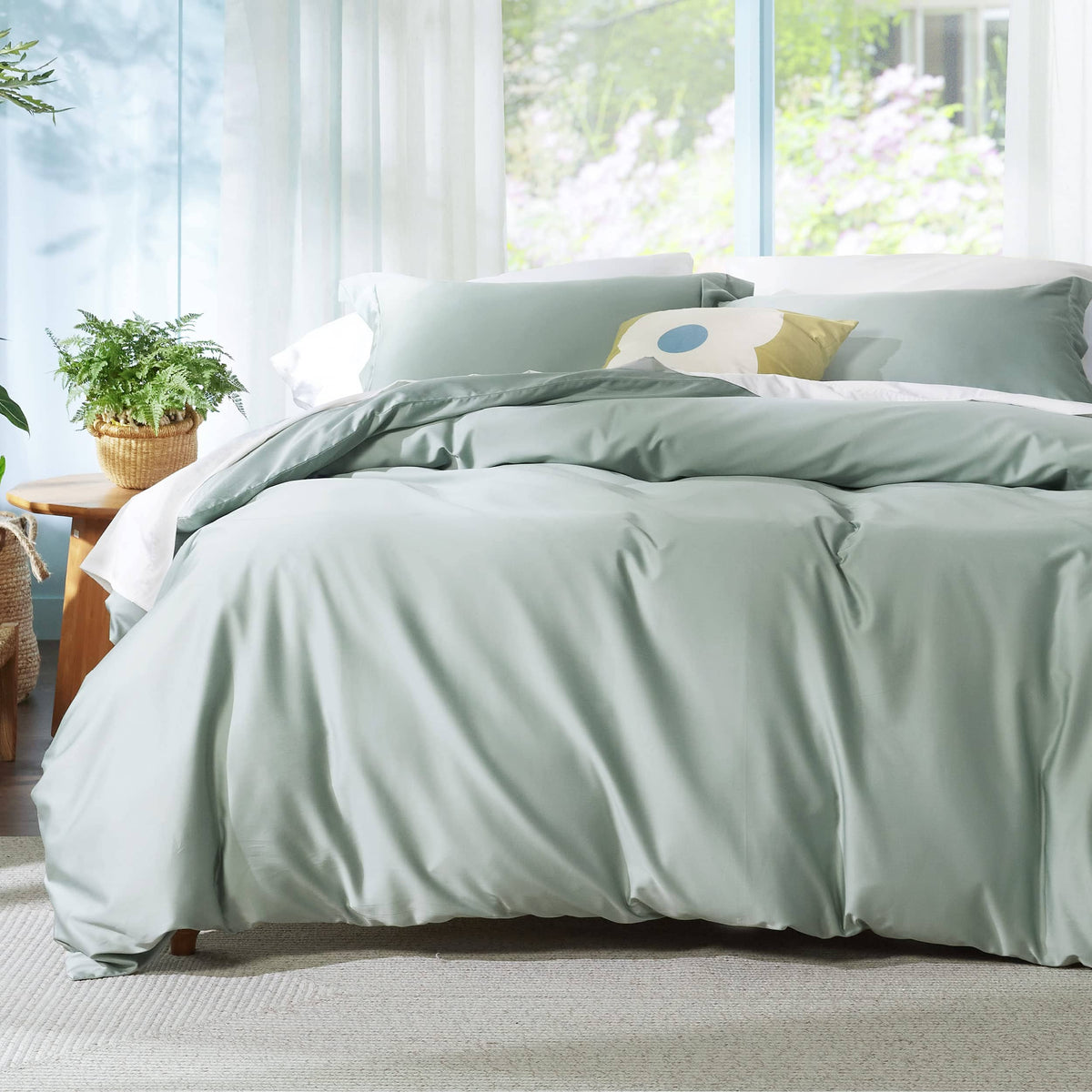 Breathable Lyocell Cotton Duvet Cover Set