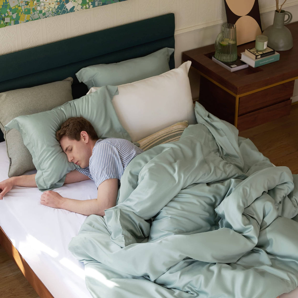 Breathable Lyocell Cotton Duvet Cover Set