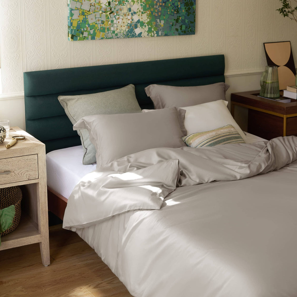 Breathable Lyocell Cotton Duvet Cover Set