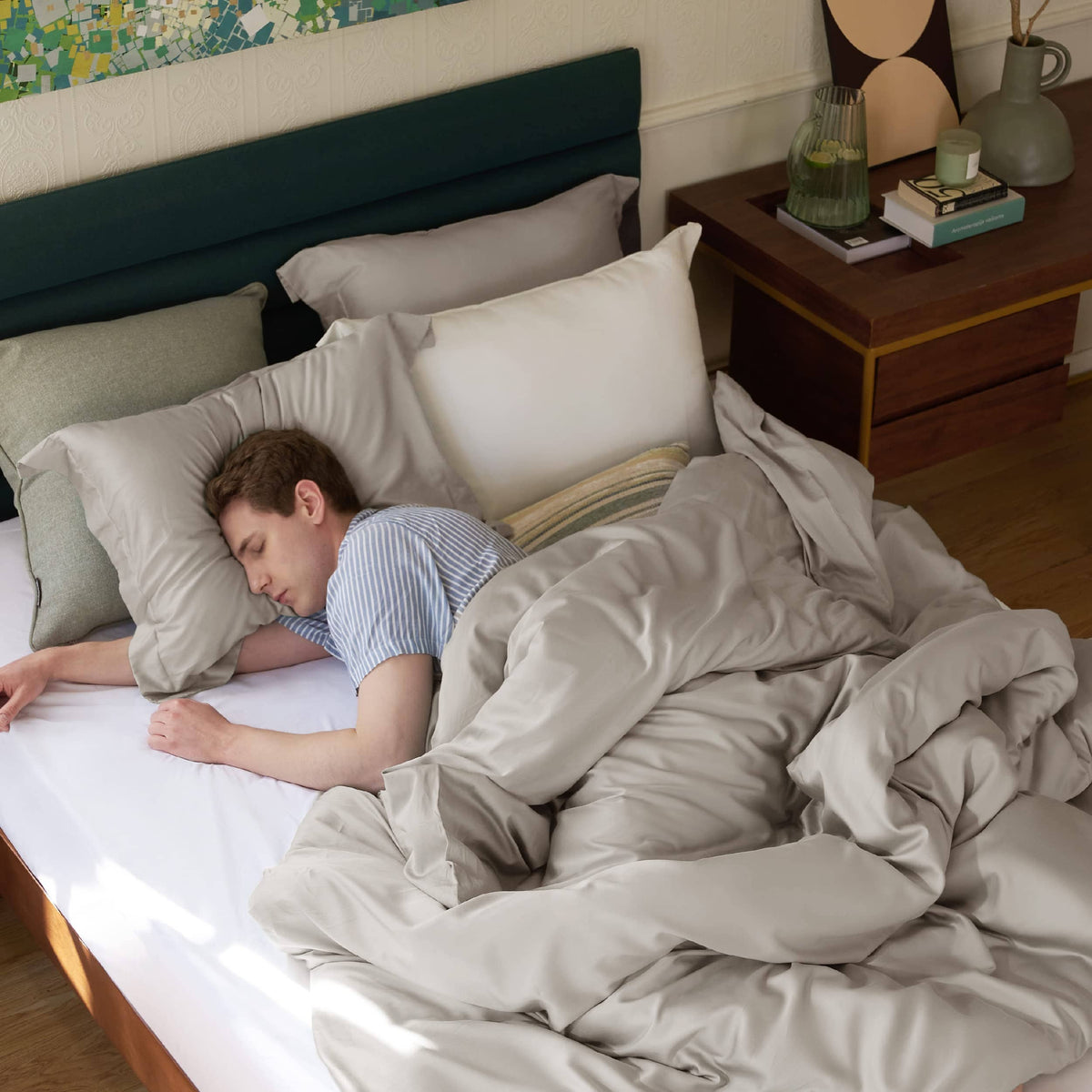 Breathable Lyocell Cotton Duvet Cover Set