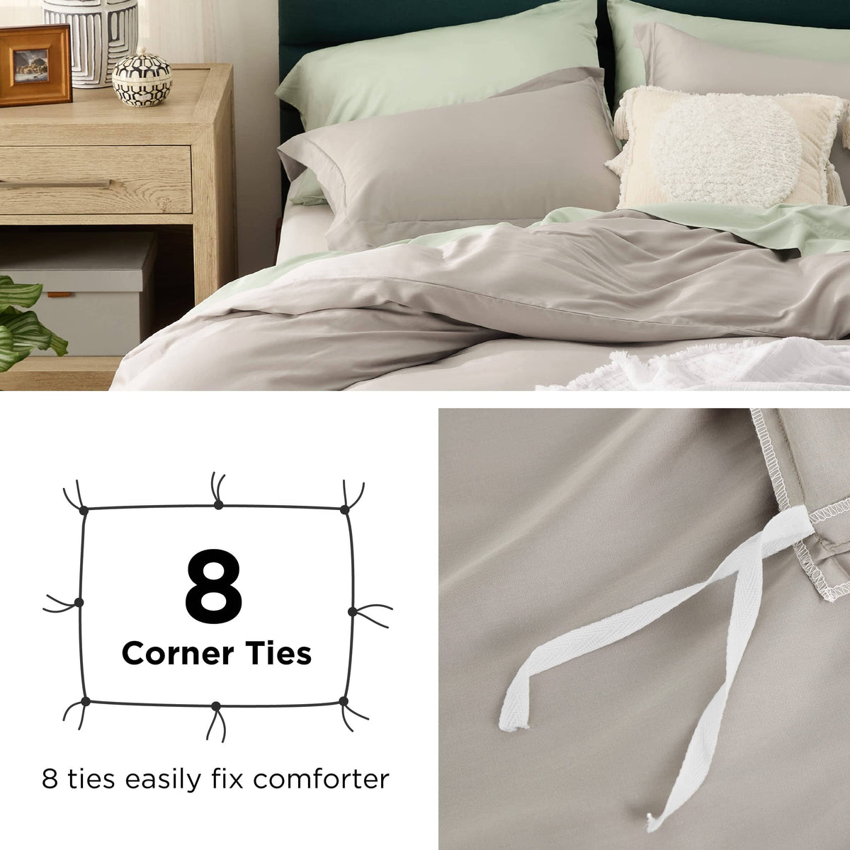 Breathable Lyocell Cotton Duvet Cover Set