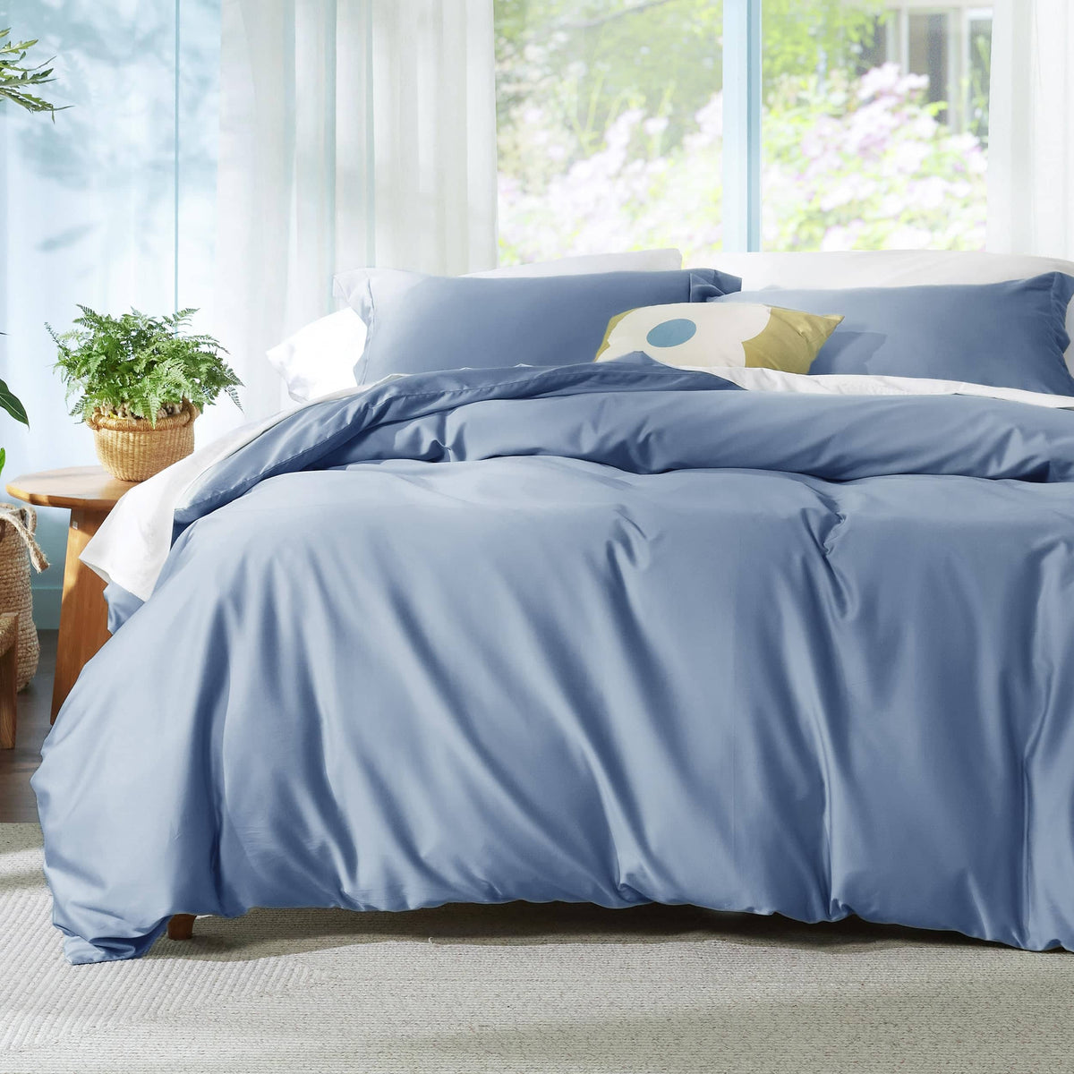 Breathable Lyocell Cotton Duvet Cover Set