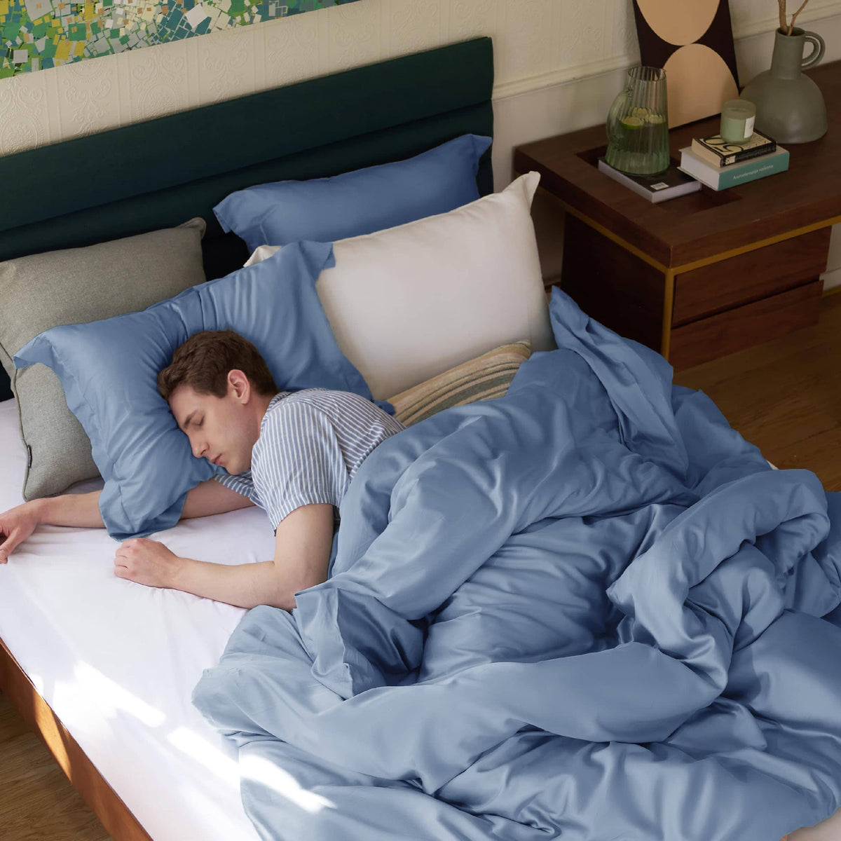Breathable Lyocell Cotton Duvet Cover Set