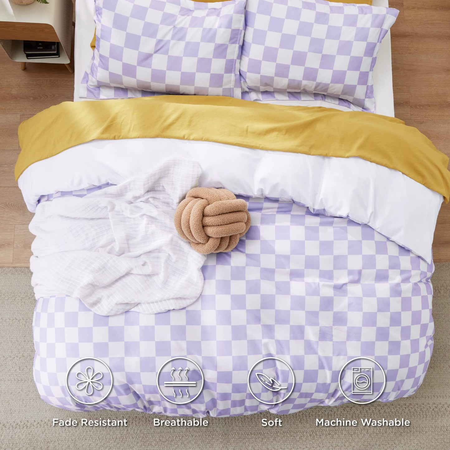Microfiber Duvet Cover Set Twin