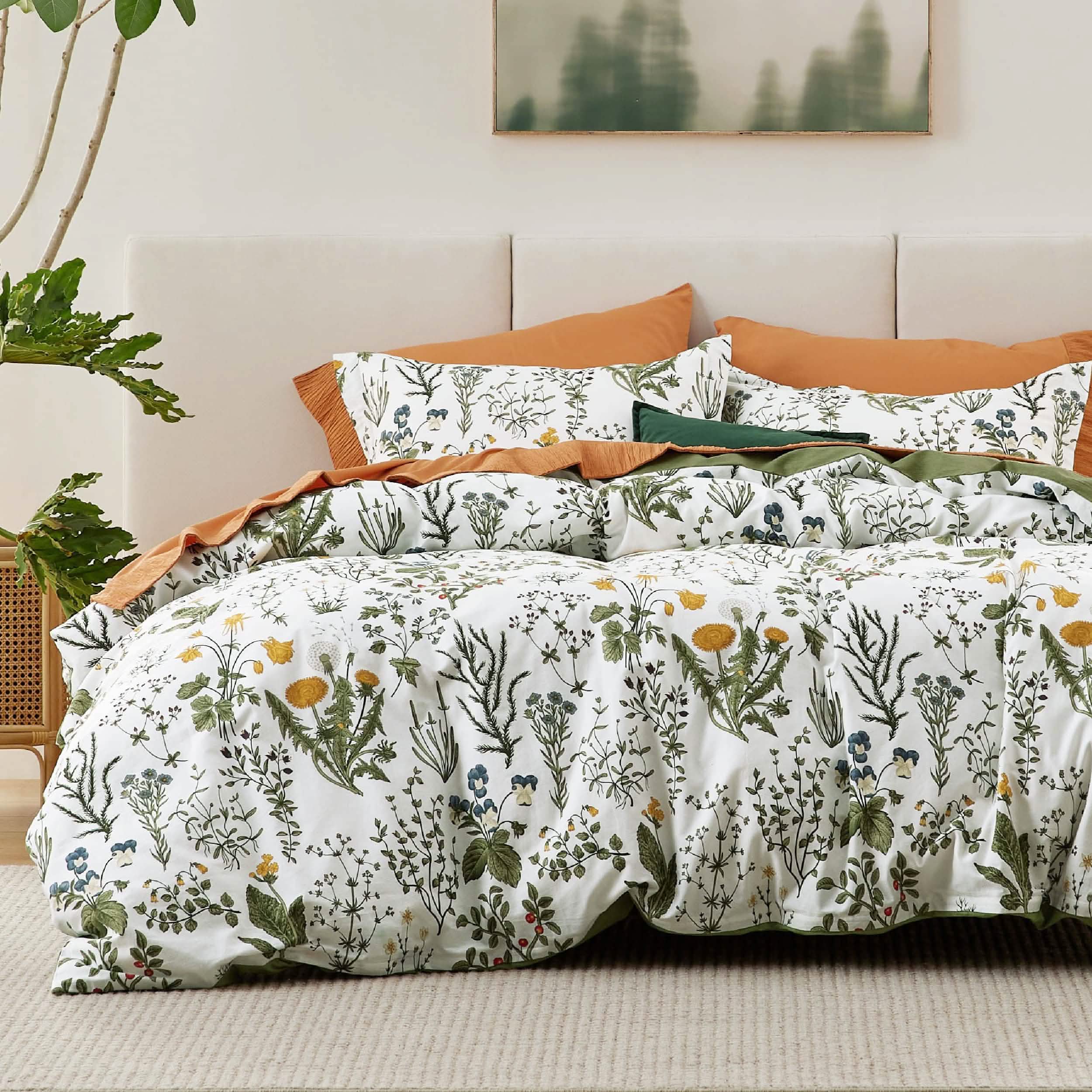 100% Cotton Patterned Duvet Cover Set