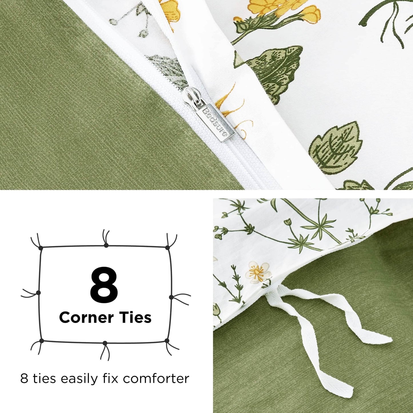 100% Cotton Patterned Duvet Cover Set