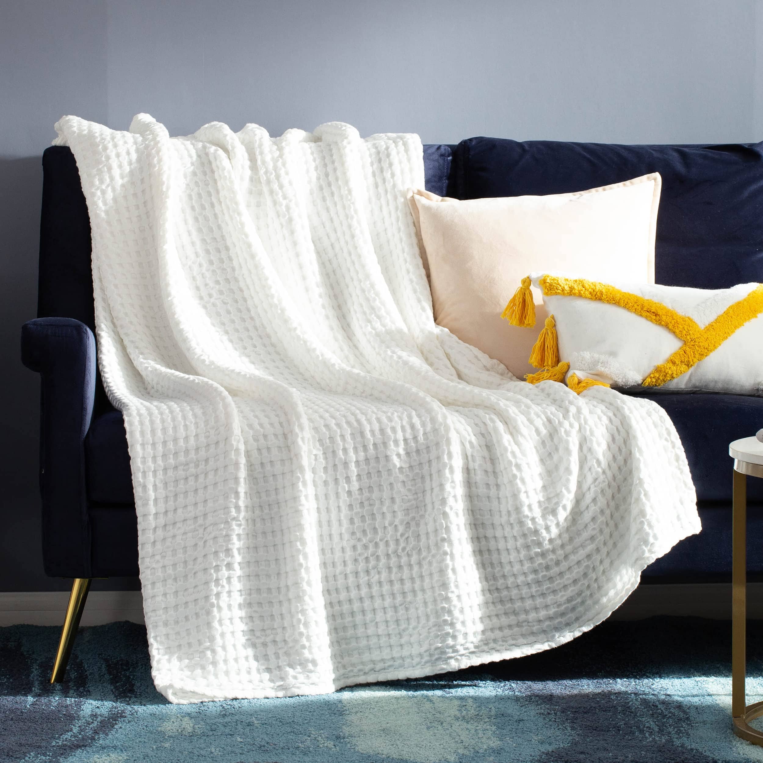 Viscose from Bamboo Waffle Weave Blanket