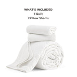 Prewashed Microfiber Quilt Set