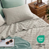 Prewashed Microfiber Quilt Set