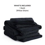 Prewashed Microfiber Quilt Set