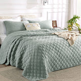 Prewashed Microfiber Quilt Set