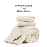 Prewashed Microfiber Quilt Set