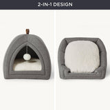 Faux-Linen Cat Dog Tent