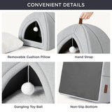 Faux-Linen Cat Dog Tent