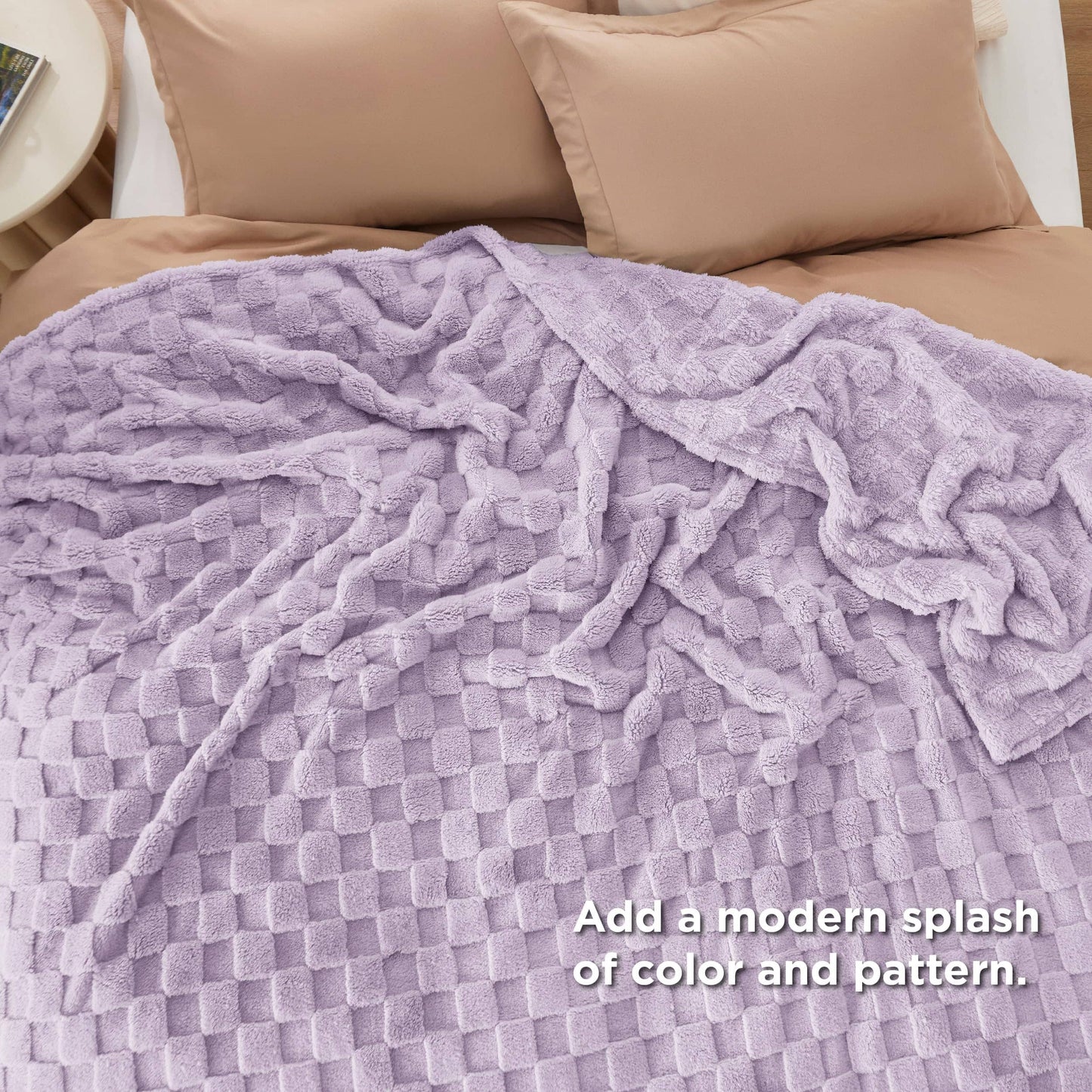 Jacquard Shaggy Sherpa Blanket