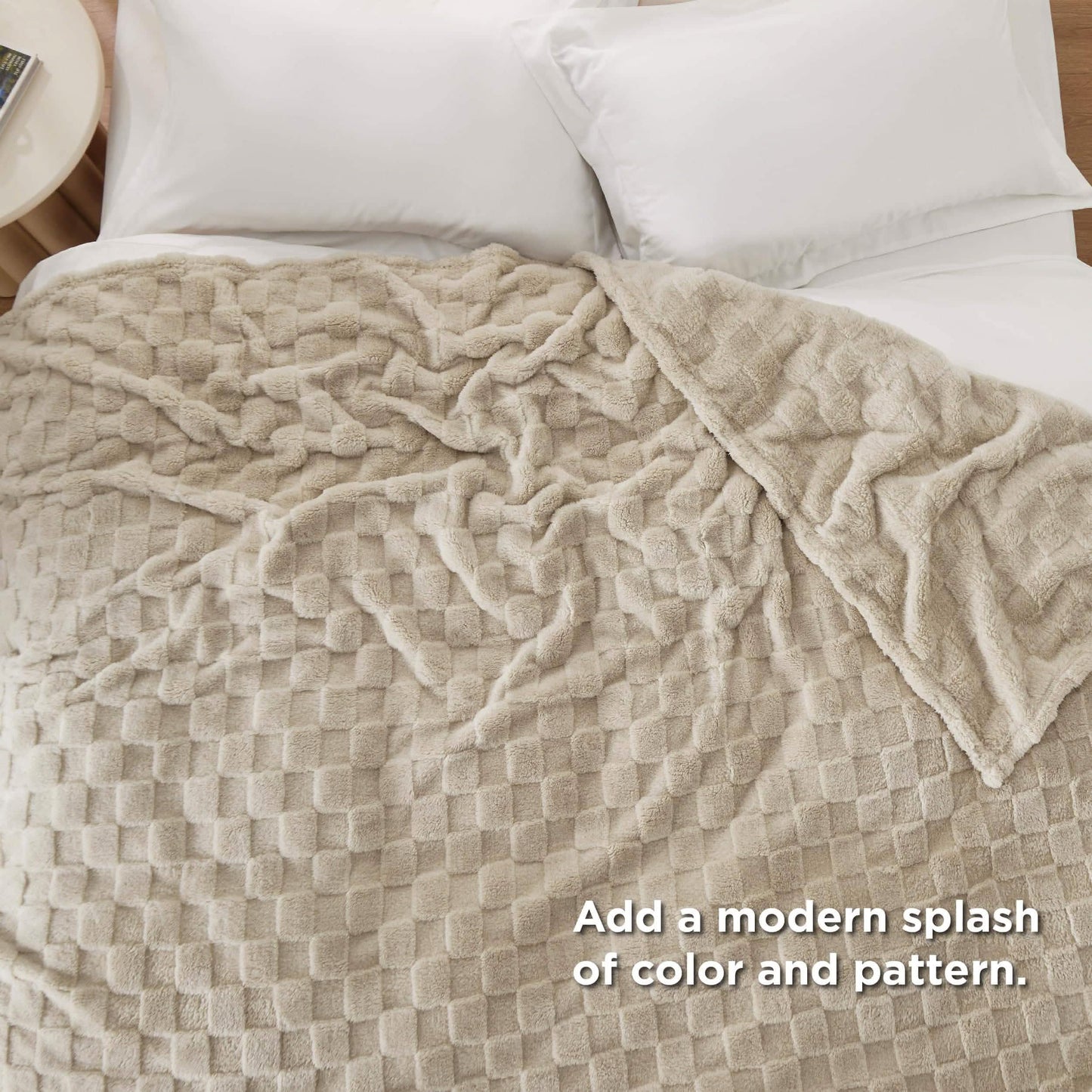 Jacquard Shaggy Sherpa Blanket