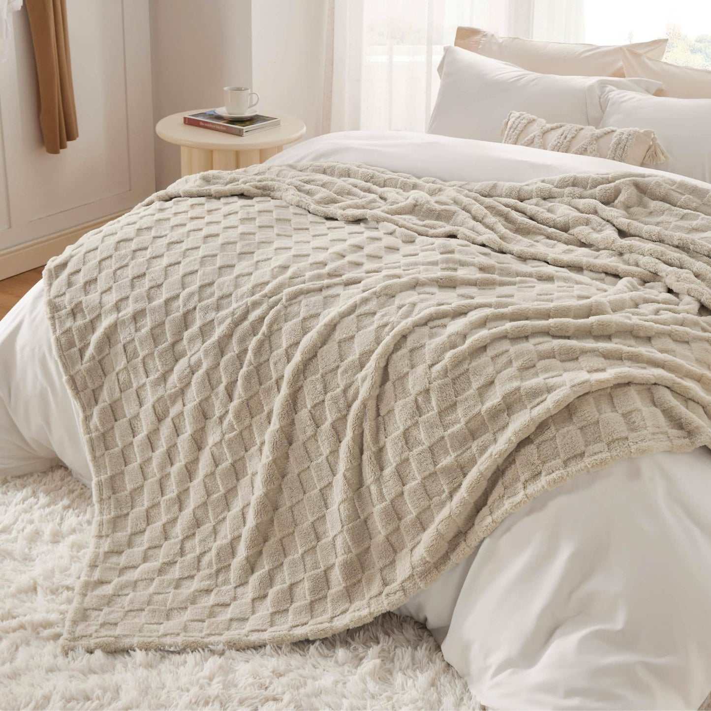 Jacquard Shaggy Sherpa Blanket