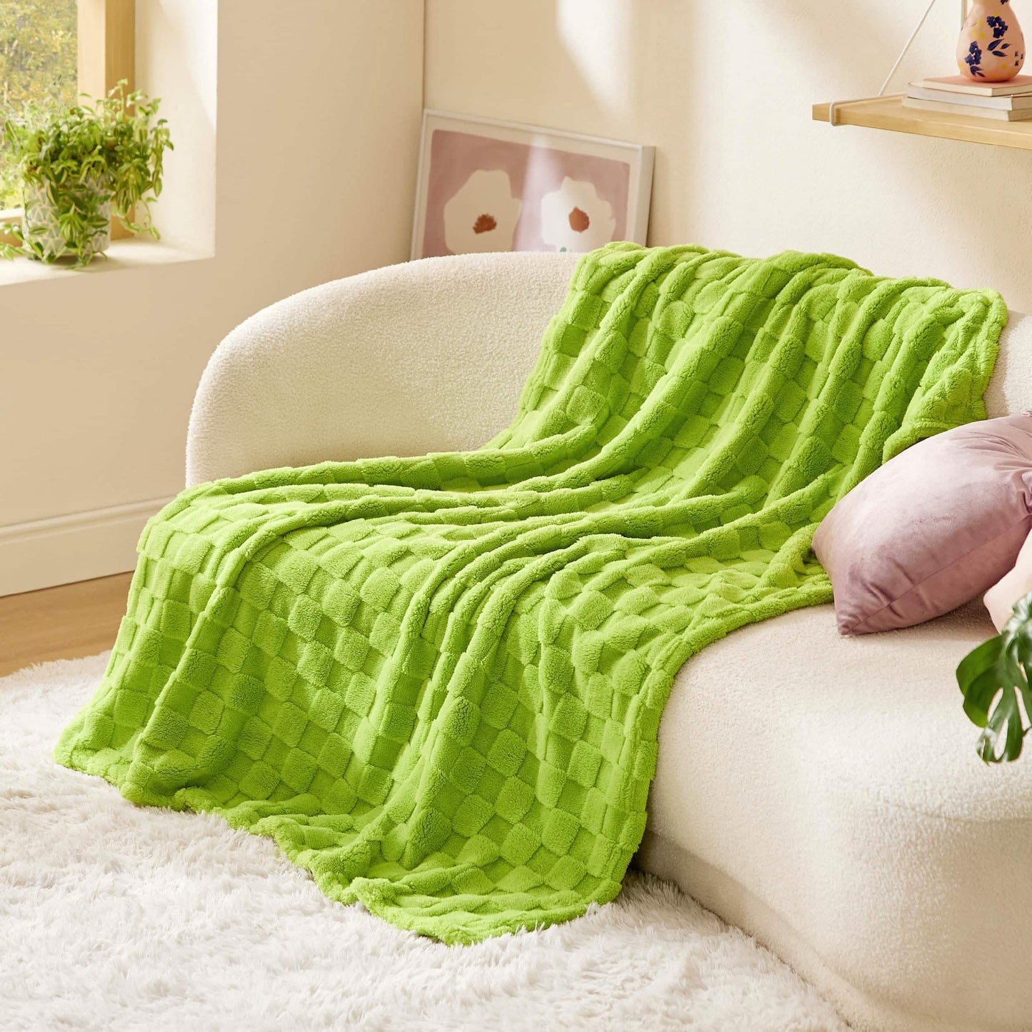 Jacquard Shaggy Sherpa Blanket