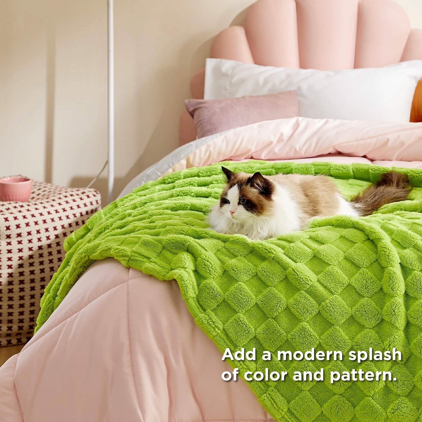 Jacquard Shaggy Sherpa Blanket