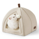 Faux-Linen Cat Dog Tent