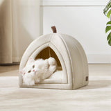 Faux-Linen Cat Dog Tent