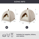 Faux-Linen Cat Dog Tent