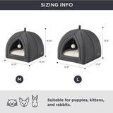 Faux-Linen Cat Dog Tent