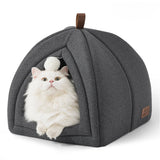 Faux-Linen Cat Dog Tent