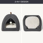 Faux-Linen Cat Dog Tent