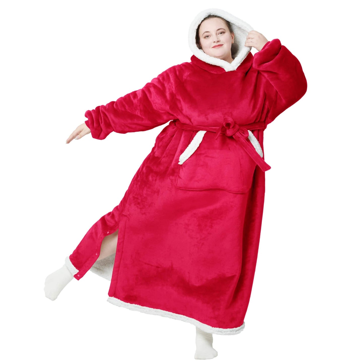 Sherpa Fleece Wearable Blanket