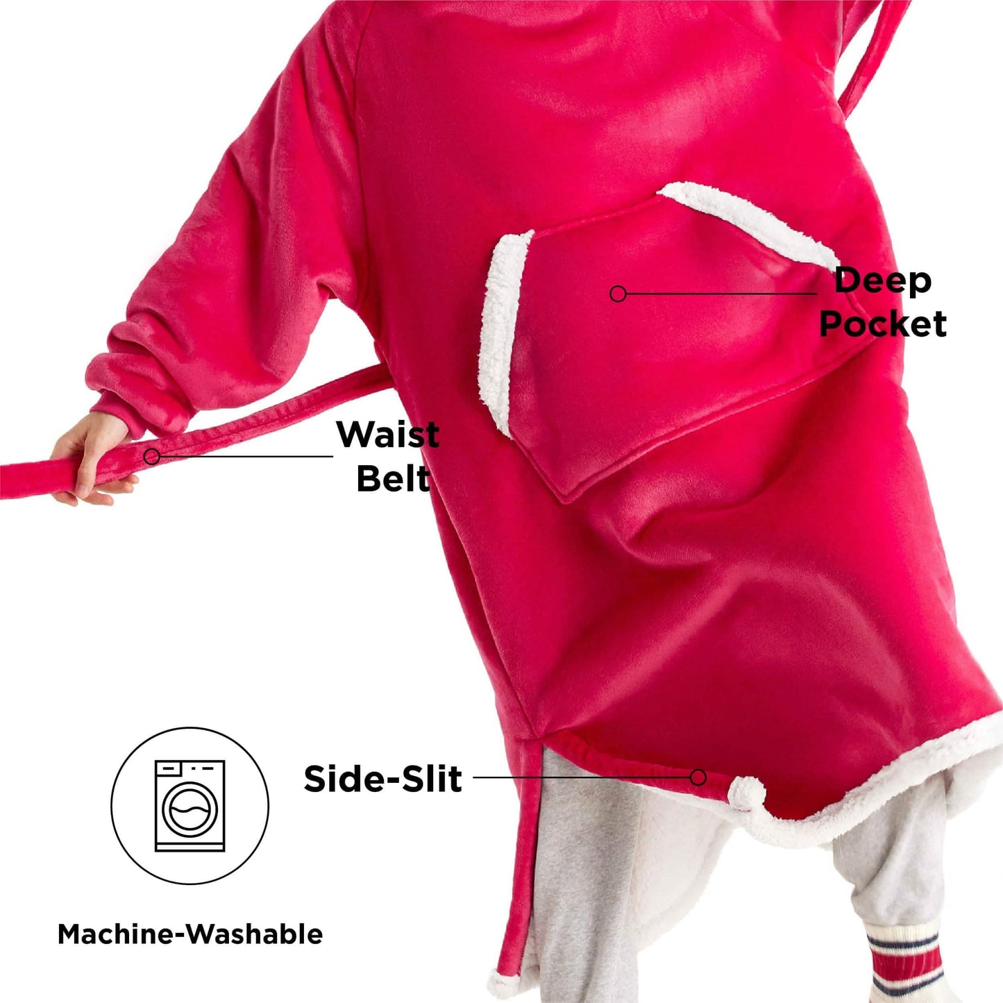 Sherpa Fleece Wearable Blanket