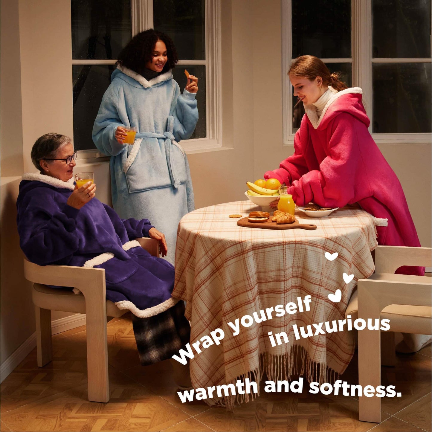 Sherpa Fleece Wearable Blanket