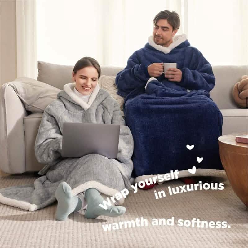 Sherpa Fleece Wearable Blanket