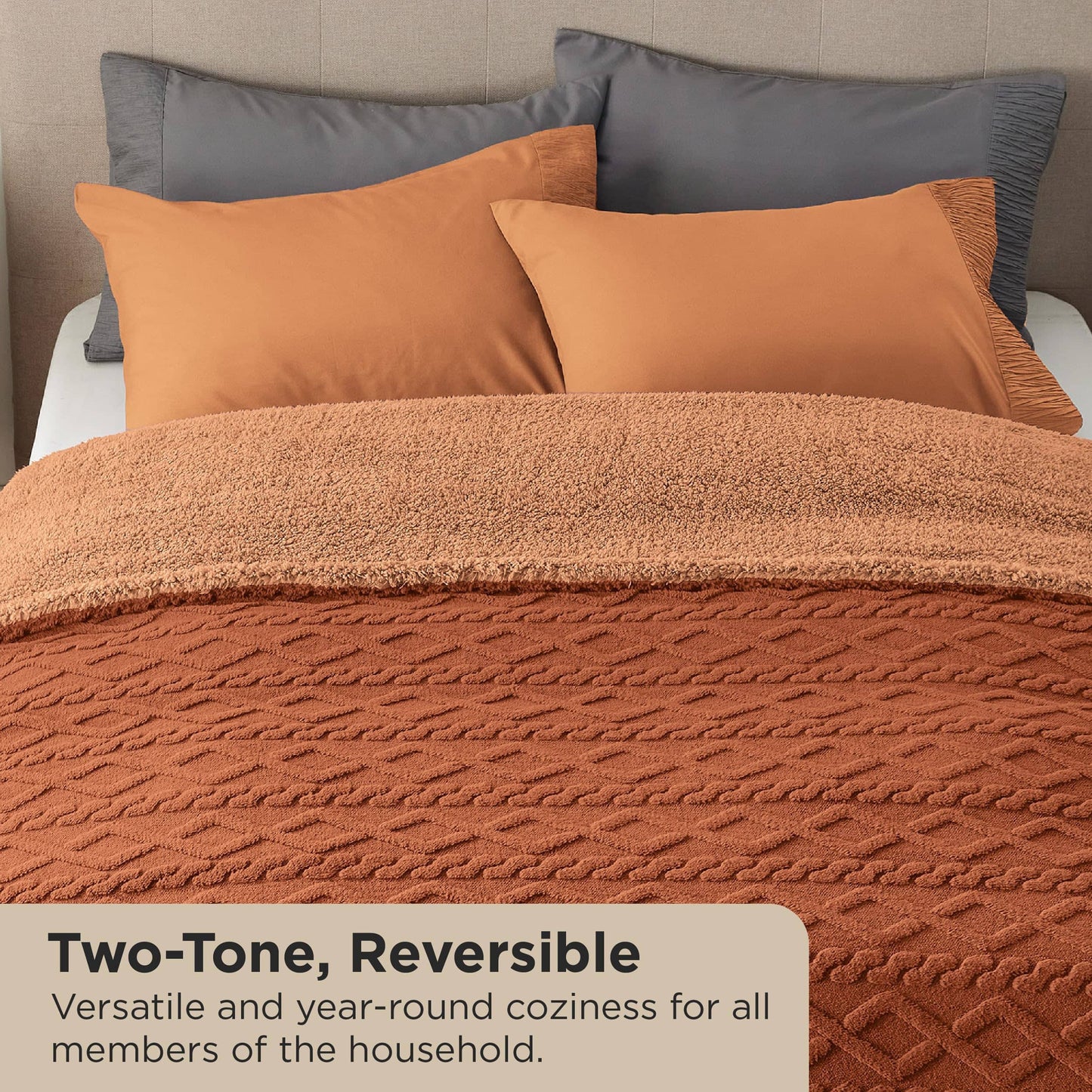 Sherpa Throw Blanket For Couch