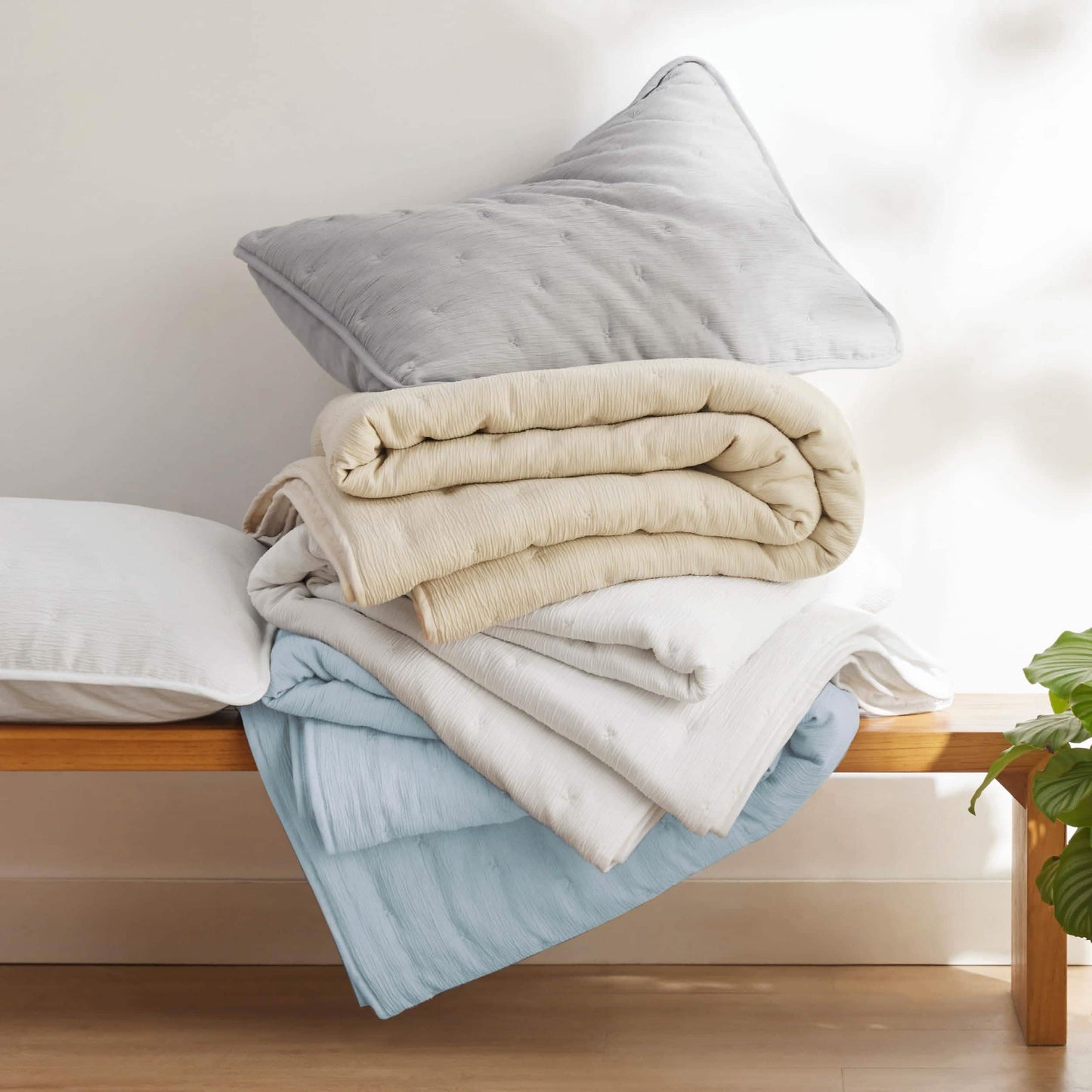 Faux Gauze Quilt Set Square