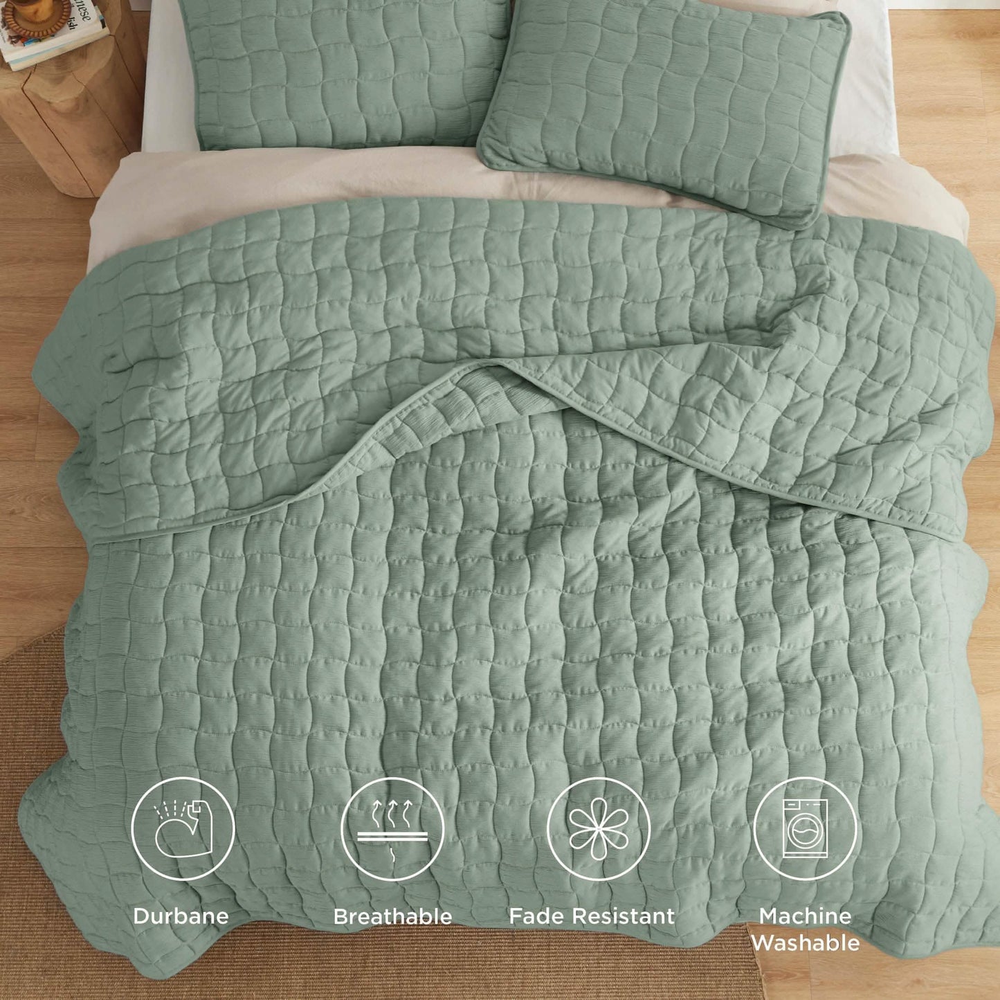 Faux Gauze Quilt Set Square