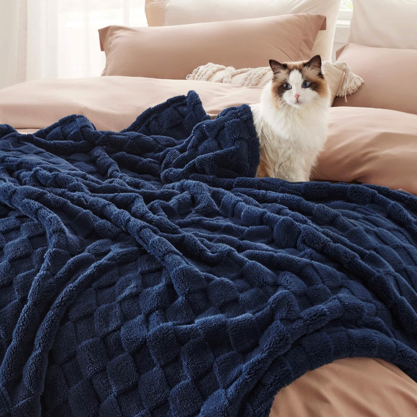 Jacquard Shaggy Sherpa Blanket