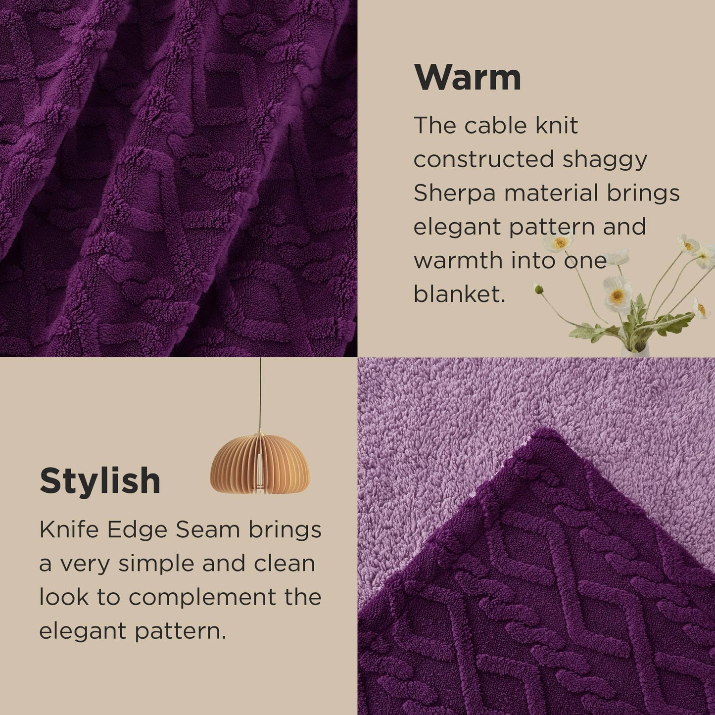 Sherpa Throw Blanket For Couch