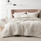 Cationic Dyeing Comforter Set with Pillow Shams