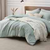 Cationic Dyeing Comforter Set with Pillow Shams