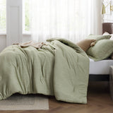 Cationic Dyeing Comforter Set with Pillow Shams