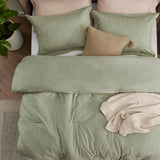 Cationic Dyeing Comforter Set with Pillow Shams