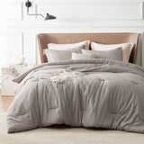 Cationic Dyeing Comforter Set with Pillow Shams