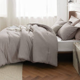 Cationic Dyeing Comforter Set with Pillow Shams