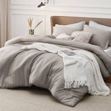 Cationic Dyeing Comforter Set with Pillow Shams