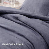 Cationic Dyeing Comforter Set with Pillow Shams